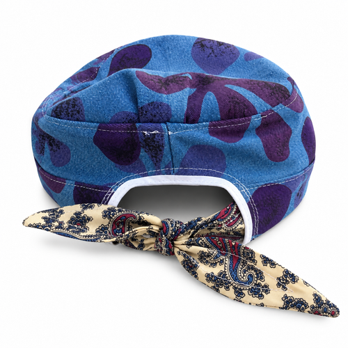 Denim Tie-Back Cadet Hat